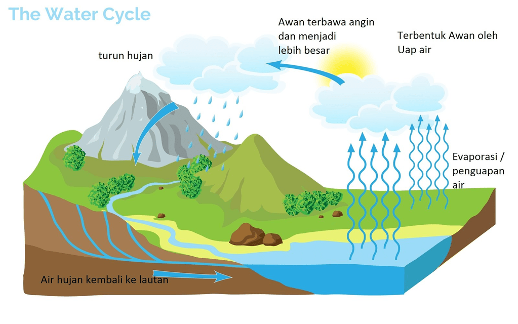 Proses Terjadinya Hujan Dari Penguapan Hingga Turun Ke Bumi
